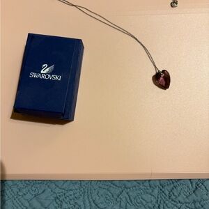 Swarovski Purple Heart Pendant Necklace